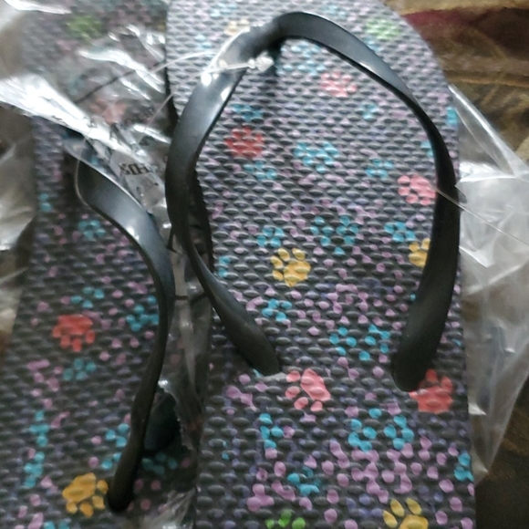 animal rescue | Shoes | Animal Rescue Black Pet Paws Flip Flops | Poshmark